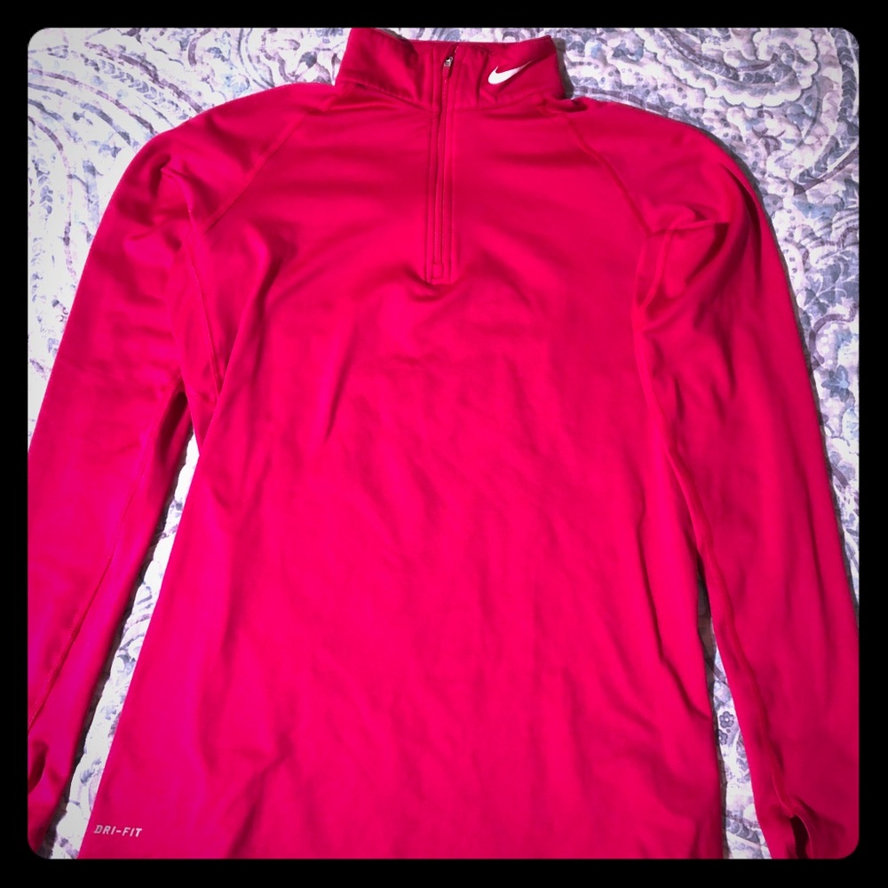 Nike Hot Pink running 1/4 zip